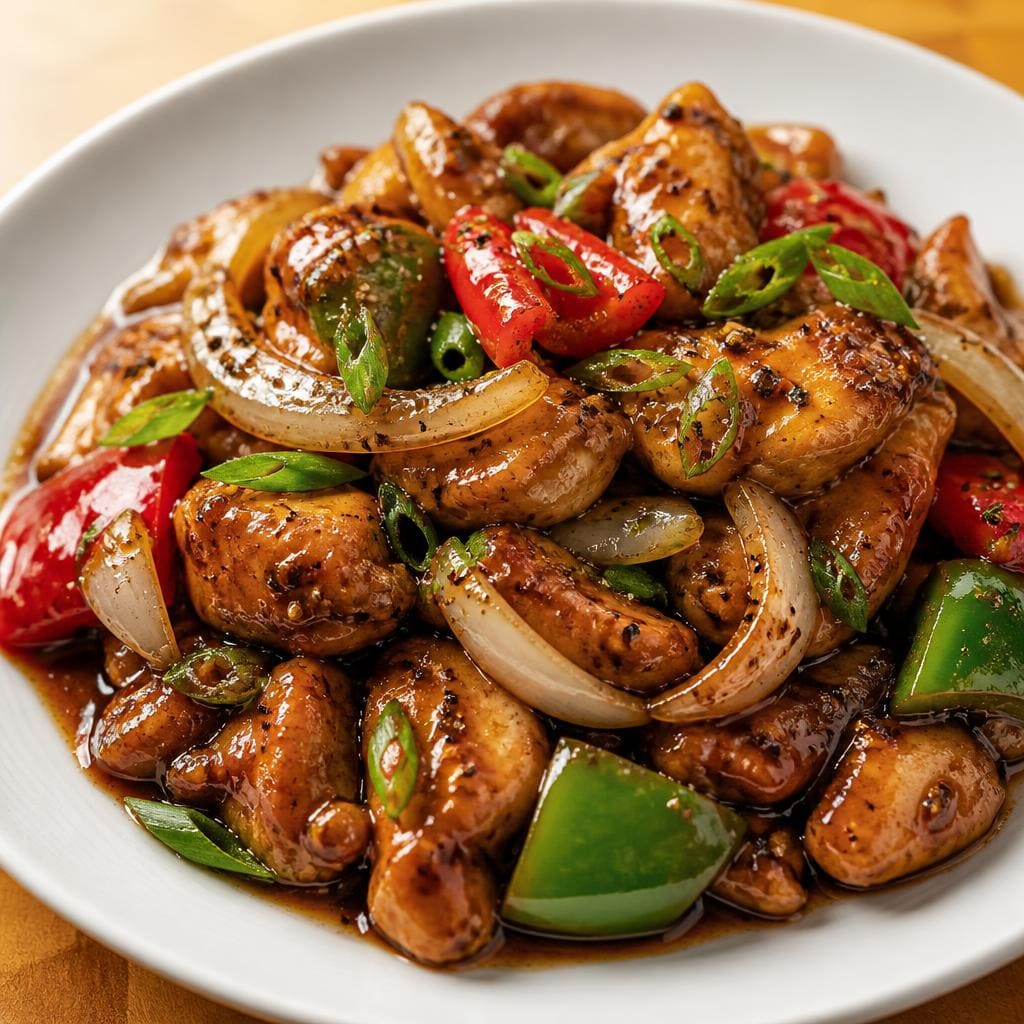 Bakmi Golek Ayam Lada Hitam